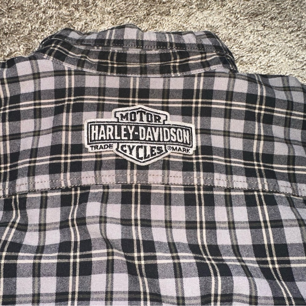 Harley Davison Medium Weight Flannel - Picture 5 of 6